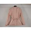 Trench Coats pour femmes style printemps et automne ceinture courte coupe-vent femmes lâche slim fit veste à capuche légère crème solaire 230329