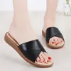 Pantoufles Femmes En Cuir Véritable D'été Appartements Sandales Femme Mode Confort Plage Diapositives Femme Sexy Slip-on