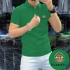 Neues Polo-T-Shirt Herren Revers Kurzarm Business Casual Moderne stilvolle mehrfarbige männliche T-Shirts Schlanke bequeme Sommerkleidung M-4XL