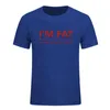 Magliette da uomo I'm Fat because- Funny Your Mother Offensive Banter Joke Biscuit Top Summer Fashion Cotton Men Short Sleeve 2023