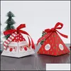 Cadeau wrap vrolijk kerstfeest snoeptassen boomdoos kerstpiramide papier koekje opbergtas drop levering home tuin feestje dhuza