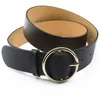 Ceintures Mode Simple Femmes Ceinture Style Sauvage Noir Blanc Pu Cuir Vêtements Accessoires F0221