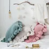 Poduszka /dekoracja 2023 dzianina ręcznie tkana solidna prosta dekoracja domu białe dekoracyjne poduszki do sofy łóżko