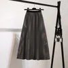 Womens Skirts Casual Dresses Flat Skirt Woman Slim Outwears Summer Dress Knee-Length S-L