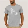 Camas de camisetas masculinas desenho animado Eat Sleep CrossFit Man Funny Tees Top Moda impressa Manga curta