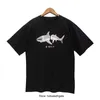 PAデザイナーメンズTシャツエンジェル女性サメのレタープリントプリントコットンシャツシャツカップルリラックスした夏のクルーネックTシャツトップサイズS/M/L/XL