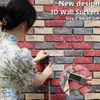 Bakgrundsbilder 280x50 cm Brick Mönsterdesign 3D Väggklistermärken Självhäftande WALLPAPER Vattentäta och fuktsäkra heminredning