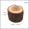 Planters Pots Stump Candle Holder Wooden Pillar Rustic Tree Valentine Home Decoration Succents Flowerpot 3 Pcs/ Lot Drop D Dhfpd