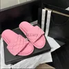 Designer Women Slippers POOL PILLOW COMFORT Mules Smooth Calfskin Flats Fashionable Easy-to-wear Rubber Bottom Slides with box