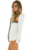 Sweat-shirt design veste zip up à capuche couleur naturelle taille 3XL blanc femmes vêtements vêtements designer femmes sweats à capuche