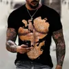 Mens Tshirts Summer Clothing Men Tshirt Abstract Funny Pectoral Muscle 3D Print Top Graphic Round Neck T Shirts Streetwear Clothes Overizd 230330