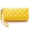 Wallets Women Wristlet Wallet Genuine Leather Clutch 2 Zipper Big Capacity Travel Cell Phone Bag