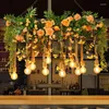 Fiori decorativi Decorazioni per feste creative Bar Lampadario per piante Lampadario per fiori artificiali Luci per la decorazione di San Valentino di Natale