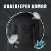 Herrspårsperioder Professionell målvakt Armor Uniform Football Målvakt Jersey Tjock Eva Sports Elbow målvakt Jersey 230330