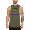 Männer Tanktops 2023 Männer Stil Blank Baumwolle Lose Weste Lange Fitness Sport Elastische Jugend Sommer Benutzerdefinierte LOGO