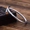 2023 designer carti pulseira de joias pulseira de prata pulseira de prata personalizada feminina versão coreana pulseira estudante simples versátil prata ajustável