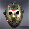 Maschere per feste Halloween Horror Jason Mask Hockey Cosplay Killer Decorazioni spaventose Natale Masquerade Masque V Per Vendetta Drop Delivery H Dhcfd