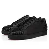 christian louboutin red bottom designer shoes sneakers de luxe en cuir Spike 3 couches loafers Vintage【code ：L】