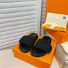 Designer Pool Oreiller Femmes Homme Sandales Slippers Sides Siède Sunset Flat Comfort Mules Boucche avant rembourrée Slipper Side Fashionable Facile To-Wear Style Tlides 35-45