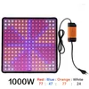 Luzes Luzes Luzes LED Painel de luz Full Spectrum 1000W Phyto Lamp AC85265V UE/UK/UK/Au Plugue para o crescimento das plantas de tendas internas