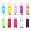 Candy Color Neoprene Lipstick Holder Keychain Pendant Party Favor Outdoor Travel Portable Chapstick Cover Key Chain Lipstick Sleeve Keyring