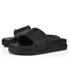 Top Luxus Flip Flops Hausschuhe Designer Sandalen Herren Damen Mode Slides Triple Black White Spikes Herren Flat Beach Hotel pPatform Sandale mit Box 38-46