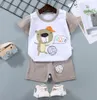 The latest body pijama short sleeve suit cotton T-shirt baby summer children clothes home clothes many styles to choose from support customized logo