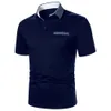 メンズTシャツ半袖ポロシャツサウザンドバードパターンデザインビジネスウェアカジュアルファッションストリートウェアラペルトップ230330