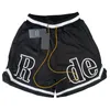 Ограниченные Rhude Mens Shorts Summer Buy Men Rh Swim Swim Короткая длина колена хип -хоп High Street Sports Training пляжные брюки мужская эластичная тренировка талии