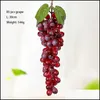 Autres fournitures de fête festives Favors Grapes de fruits artificiels Simation Simation Plastic Decorative For Kitchen Pub Home Cabinet Orna Dhmeh