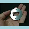 Öppnare rostfritt stål flasköppnare del med räknare hål runda eller anpassade formad metall stark polerade insatsdelar dropp del dhyt3