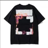 Summer Luxurys Hombres y mujeres T Shirt Designers Offs Clothing Loose Tees Tops Hombre Casual Street Graffiti Shirt Sudadera Camisetas de manga corta Offes White YI1R