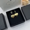 Trendy oro amore cuore ciondola orecchino gioielli ins stile donna ottone placcato oro 18 carati orecchini di design di lusso aretes orecchini