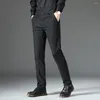Men's Suits Plaid Men Dress Pants Casual Business Office Formal For Stretch Suit Slim Fit Plus Size Trousers