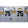 American Football Wear Joe Greene 75 Jerseys Throwback Men White Black Shirt Mitchell Ness Adult Size Stitched Jersey Mix Order