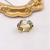 Little Gglies Daisy Fashion Ring Bronzer G Цветочное бирюзовое кольцо кольцо