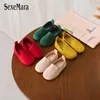 Athletic Outdoor Children Shoes Cotton Flats For Kids Boys Girls Shoes Soft Baby Sneakers Red Beige Breathable Ballet Falts Gilr Sandals C01314 W0329