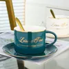 Tazza da caffè in ceramica Tazza da latte 3D con motivi geometrici Tazze da tè Tazza da caffè Celadon riutilizzabile Tazza da latte moderna T230330