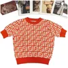 レディースニットティークラシックデザイナーシャツ半袖衣類編みセーター春と夏の手紙ハイファッションプルオーバー服デザイナーセーター