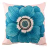 Pillow 5 Colors Flower Printed Decorative Cover 45 Red Blue Plant Home Sofa Chair Office Car Bed Pillowcase