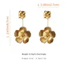 Bengelen oorbellen dames mode goud kleurblad bloemen vlinder voor vrouwen vrouwelijke persoonlijkheid sieraden bruiloft accessoires