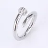 women's Jewelry titanium steel single nail ring European and American fashion street hip hop casual couple Classic gold Silver Rose optional