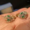 Серьги обруча Dubai роскошные циркон серьга змеи для женщин Pircing Africa Party Fashion Jewelry Boucle Oreille Femme Luxe