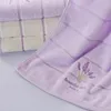 Handtuch Gesicht schnell trocknend Baumwolle 35 x 76 cm Mini-Haartrockner Waschlappen Waschlappen tragbare Handtücher Lavendel Streifenmuster weich