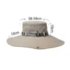 HBP Brim Hats for Men Wide Outdoor Fishing Sunscreen Sunshade Bucket Hat Male Fashion Breathable Moisture Wicking Sunhat Big Eave Fisherman Cap E51 P230327
