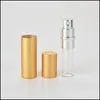 Packing Bottles Aluminium Per Bottle 5 Ml Portable Refillable Glass Aluminum Sprayer Empty Cosmetic Vial Atomizer Travel Drop Delive Dheyd