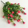 Decoratieve bloemen 30 hoofden mini roze zijden kunstmatige bloem kleine boeket flores bruid boeketten voor bruiloft huizen tuindecoratie nep