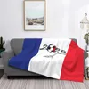 Couvertures 2023 France Football National Team Merchandise Blanket Super Soft World Soccer