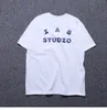 Mens Tshirts Summer IAB Studio Letter Print Korean Bomull Löst mångsidigt manligt par Runda hals Kort ärm Män Tshirt Top Men Streetwear 230330