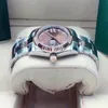 Donne di alta qualità da donna guardano 31mm Face Everose Womens Date Sapphire Diamond Iced Bezel Movimento automatico Orologi di lusso meccanici Mas 269D